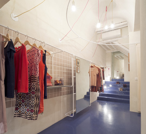 Il Salotto boutique en Génova, diseño por el estudio Gosplan