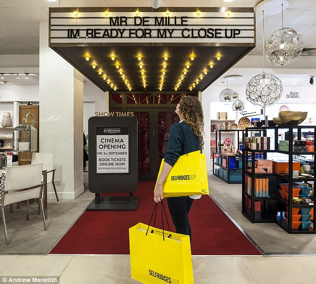 Sala de cine en Selfridges